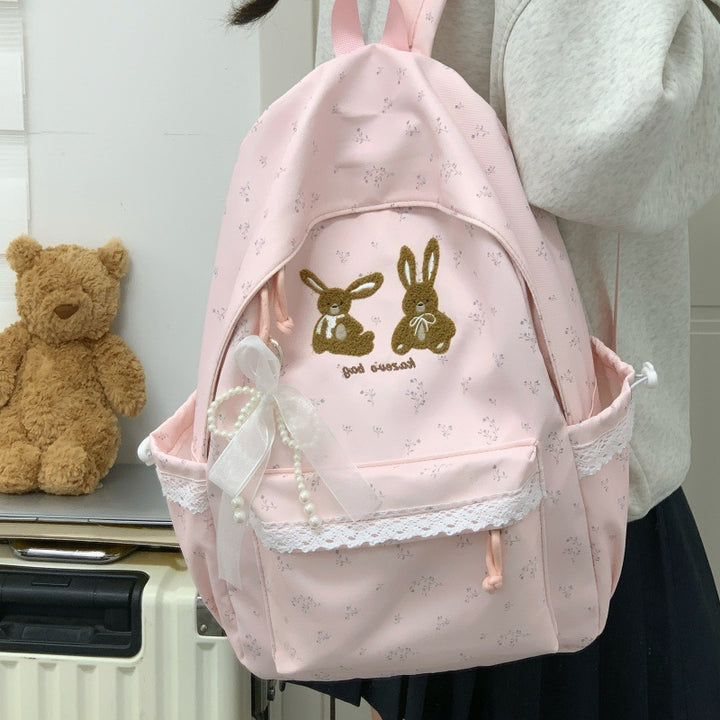 Cute Bunny-Themed Casual Backpack Karnz