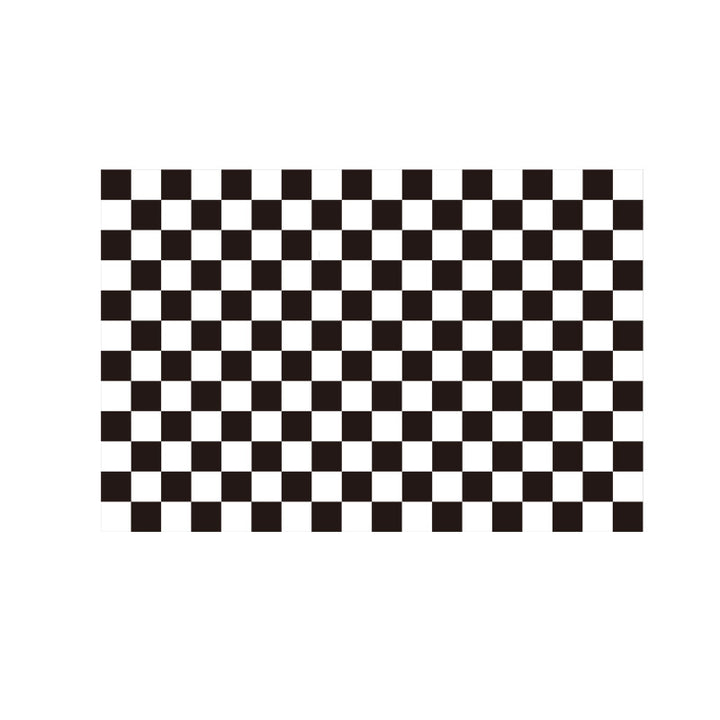 Abwaschbare Tischdecke mit kreisförmigem Retro-Print und PVC‑Beschichtung