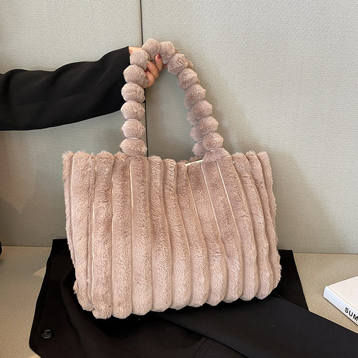 Plüsch Texturierte Handtasche