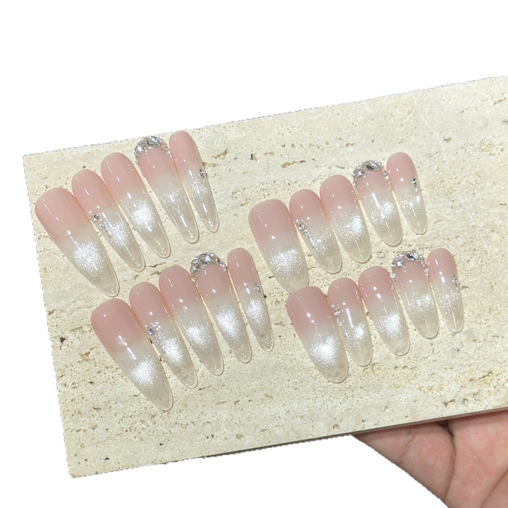 Elegante dekorative Press-On-Nageltips Set