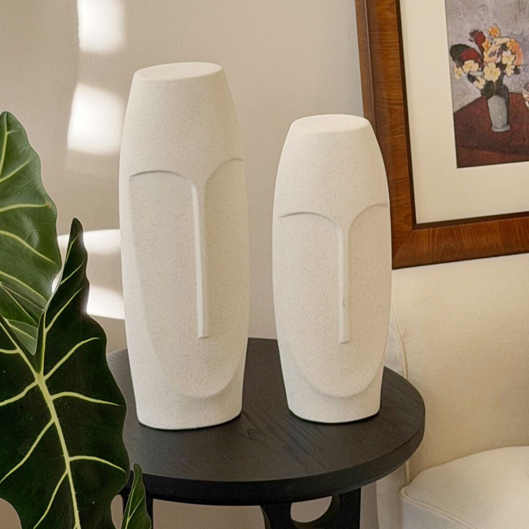 Moderne abstrakte gesichtsformige Vase