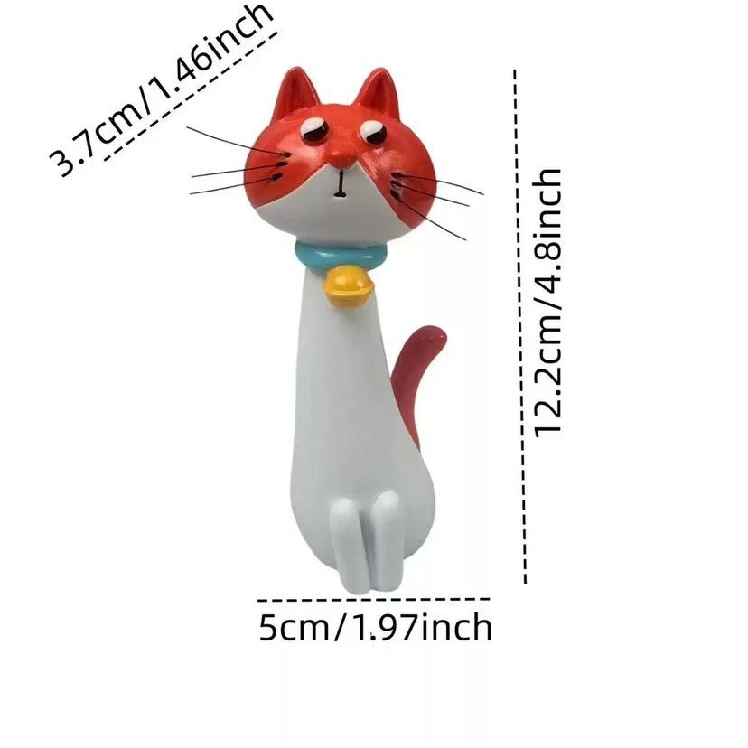 Dekorative Katzenfigur im eleganten Stil Karnz