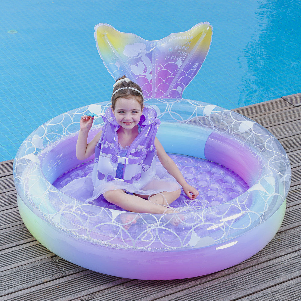 Mermaid-Themen aufblasbarer Poolring Karnz