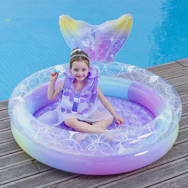 Mermaid-Themen aufblasbarer Poolring Karnz