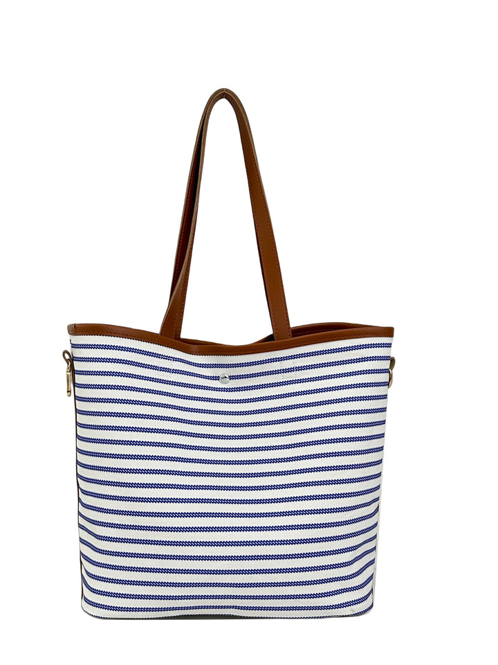 WoStriped Canvas Strandtasche Karnz