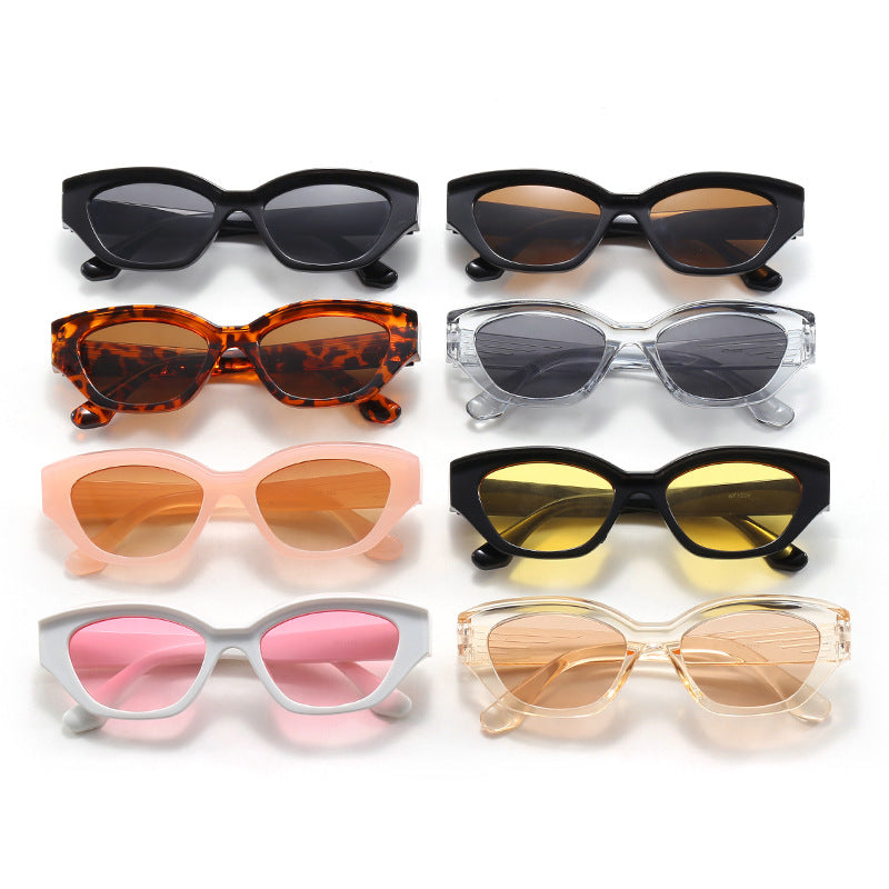 Damen modische Sonnenbrille mit futuristischem Design Karnz