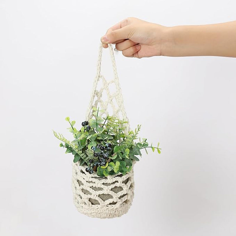 Macrame Pflanzenaufhänger Karnz