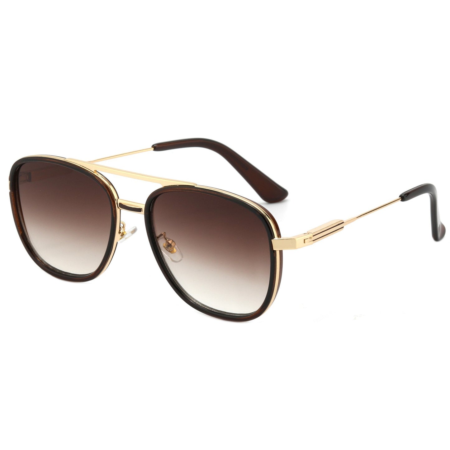Damen Elegante Pilotensonnenbrille mit hochwertigen Gläsern und stilvollem Metallrahmen Karnz