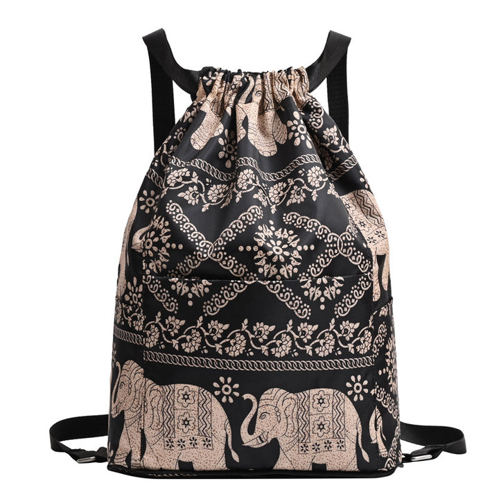 Zugkordel Blumendruck Rucksack Karnz