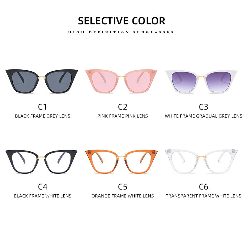 Damen modische Sonnenbrille mit auffälligem Design Karnz