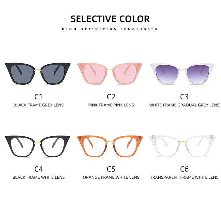 Damen modische Sonnenbrille mit auffälligem Design Karnz