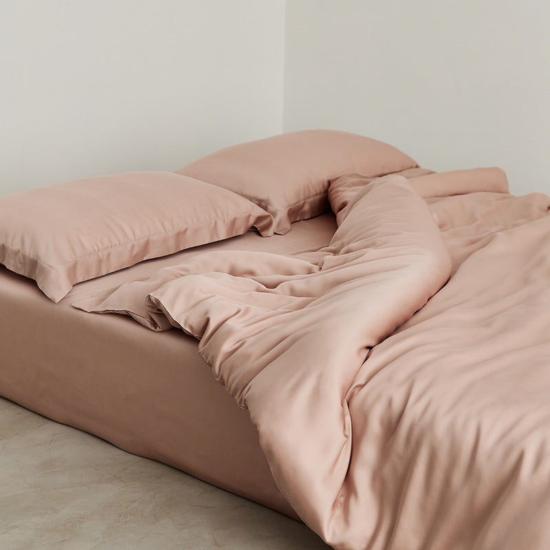 Luxus-Baumwollsatin-Bettgarnitur mit seidig-weichem Soft-Touch und Hotelverschluss