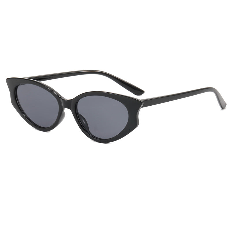 Damen Katzenaugen Sonnenbrille mit transparentem Rahmen Karnz
