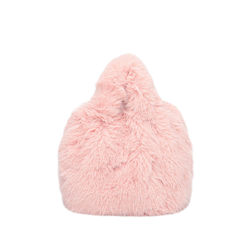 Weiches Plüsch-Hobo-Tasche