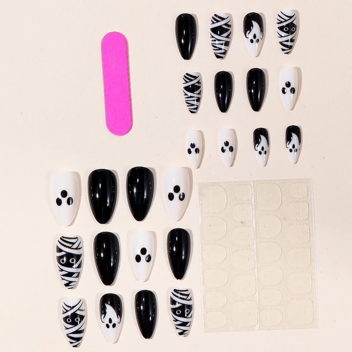Halloween-Themen Gespenst und Mumie Nagelkunst Karnz