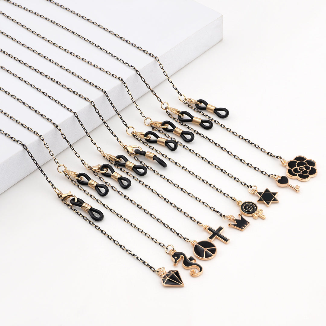 Elegante geometrische Brillenchnur Karnz