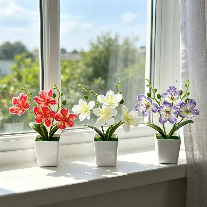 Realistische Blumenanordnung