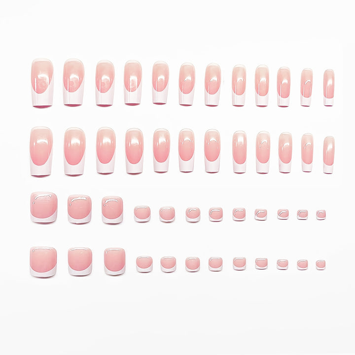 Künstlerisches Dual Design Press-On Nagelset Karnz