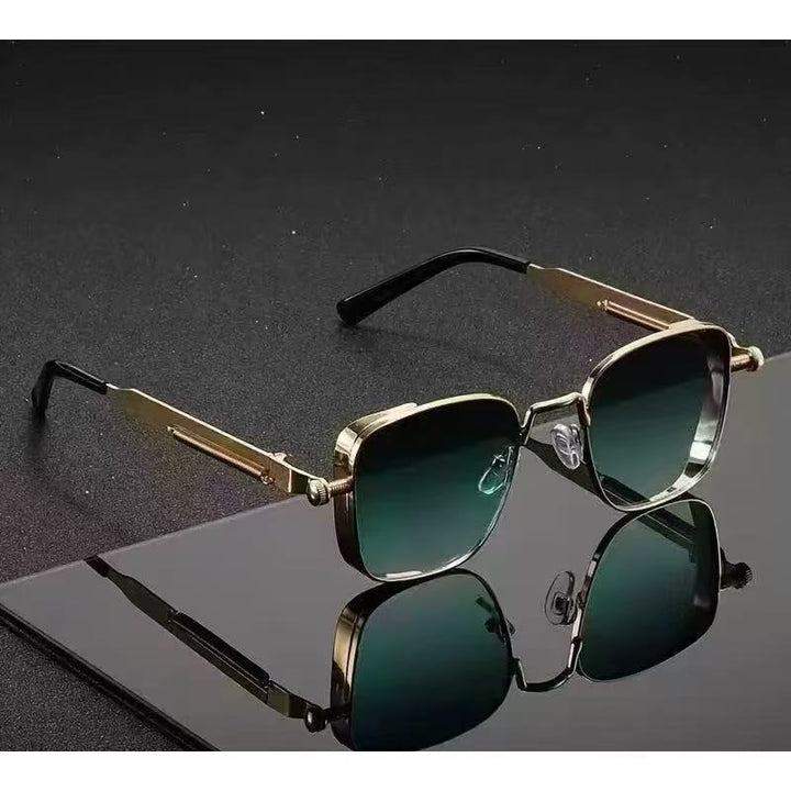 Luxuriöse Geometrische Rahmen Sonnenbrille Karnz