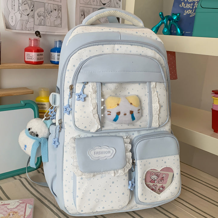 Stylische Sternen-Print Freizeit-Rucksack Karnz