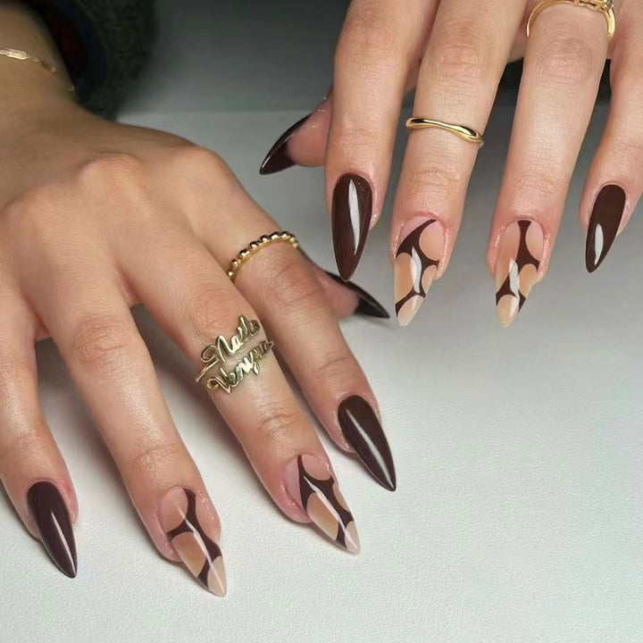 Künstlerisches mandelförmiges Nagelkunst-Set