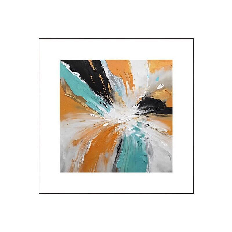 Abstrakte expressionistische Leinwandkunst für Wände