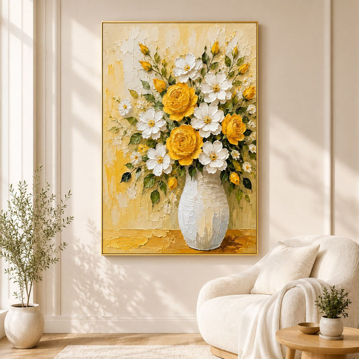 Dekorative florale Leinwandkunst