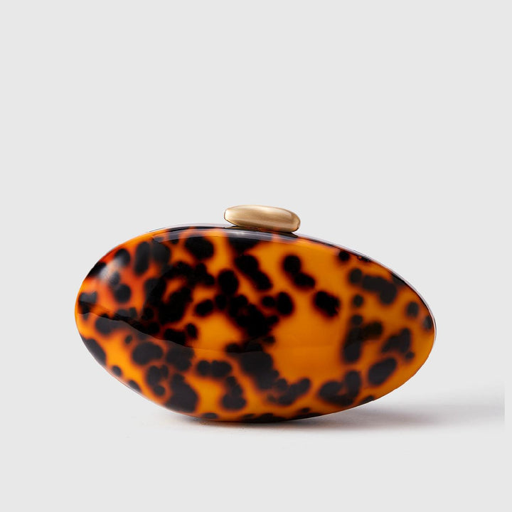 Künstlerische ovale Acryl-Clutch