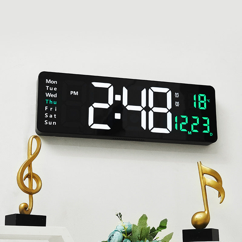 Digitaler Wandwecker mit Multifunktionalem Led-Display Karnz