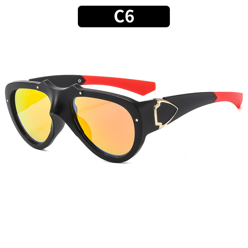 Retro-futuristische Schild Sonnenbrille