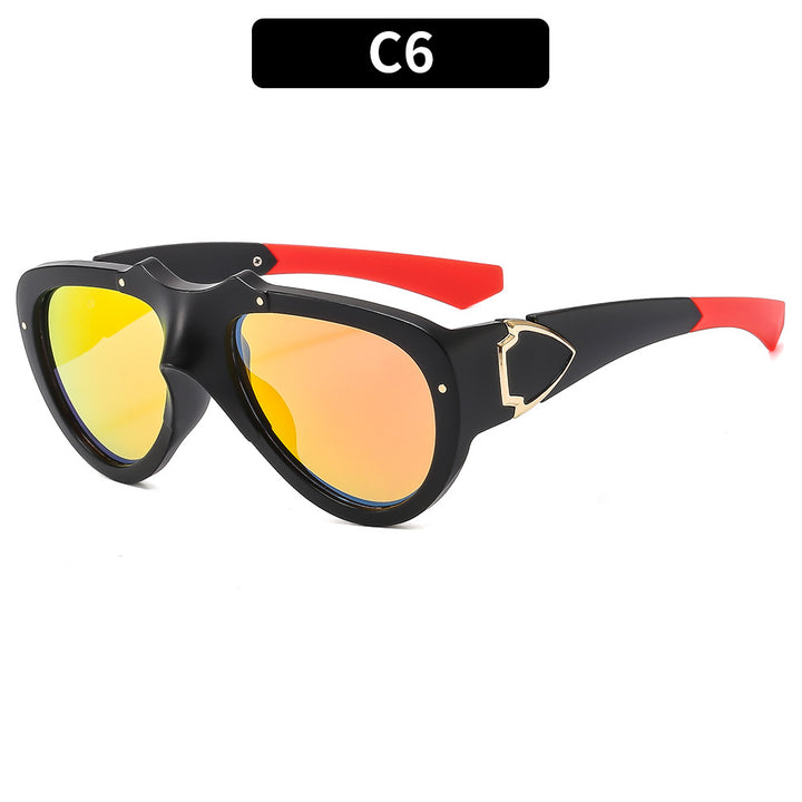Retro-futuristische Schild Sonnenbrille