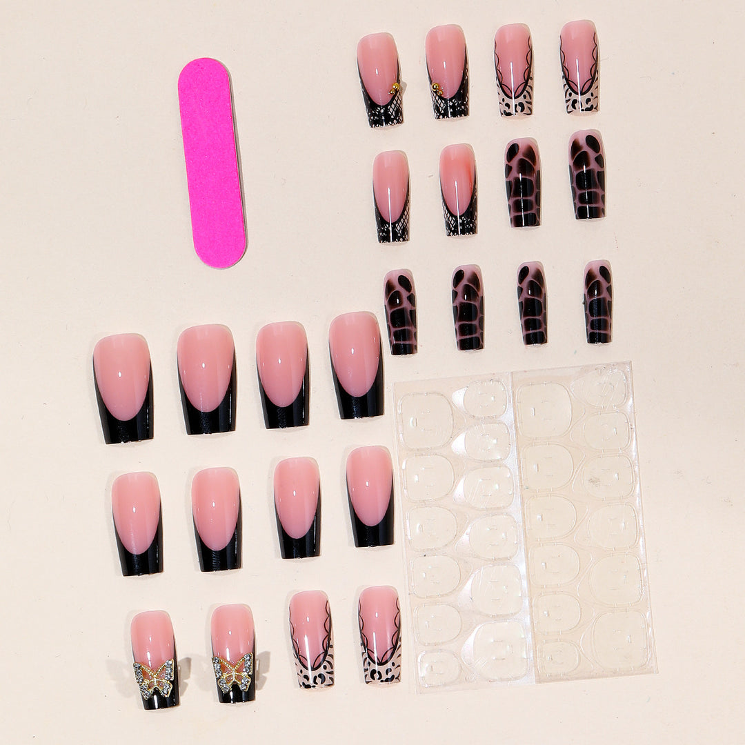 Luxuriöse 3D-Gradient-Nagelkunstverlängerungen Karnz