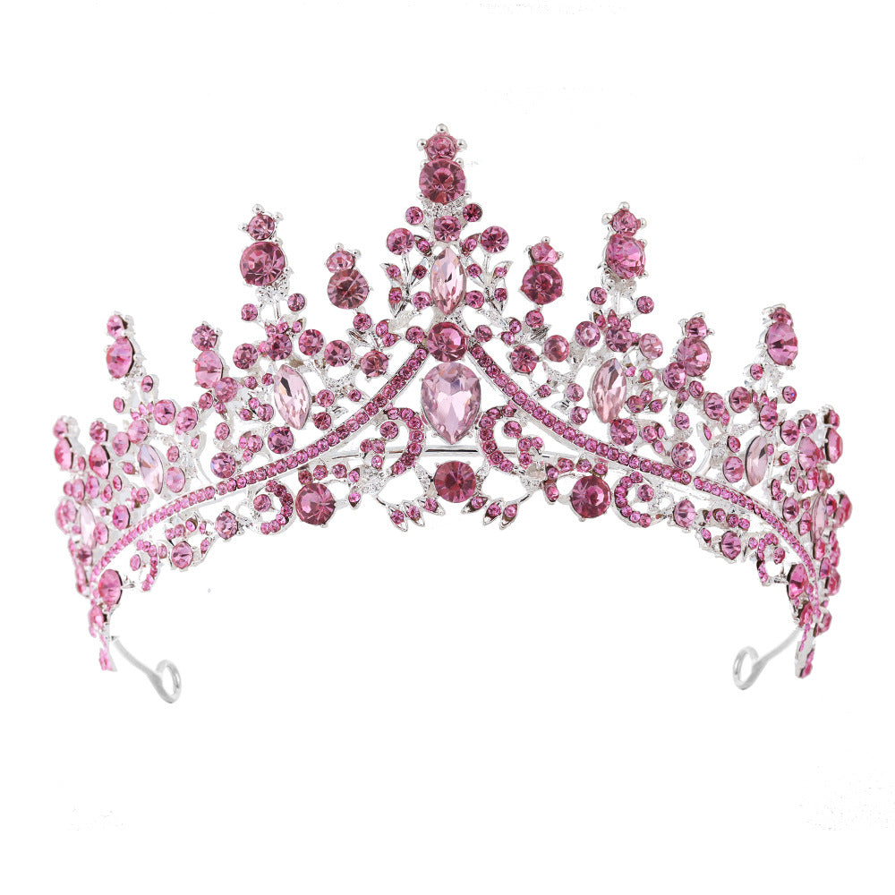 Damen Strass Tiara mit funkelnden Edelsteinen Karnz