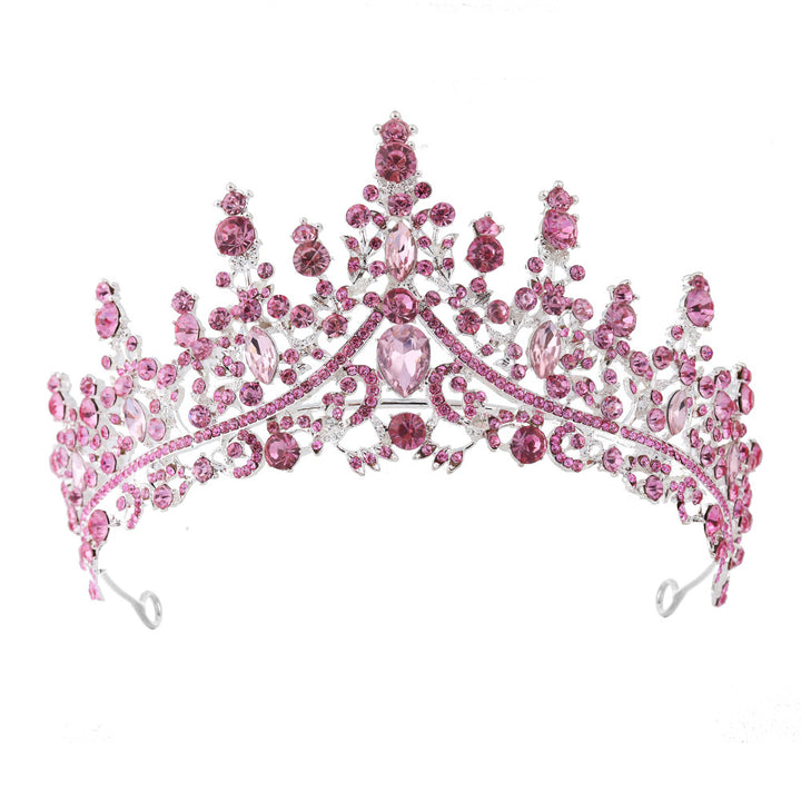 Damen Strass Tiara mit funkelnden Edelsteinen Karnz
