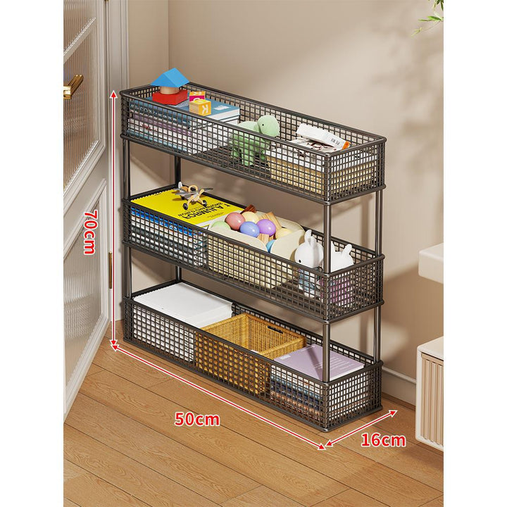 Slim Vertikaler Netzkorb Organizer Regalsystem für enge Räume