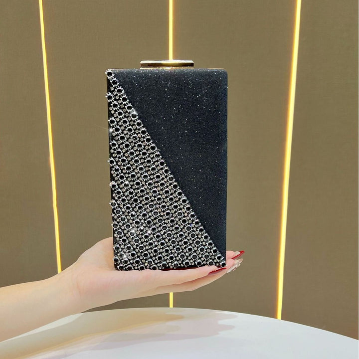 Kristallbesetzte Box-Clutch