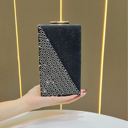 Kristallbesetzte Box-Clutch