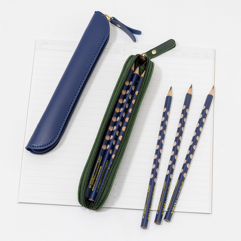 Elegantes Leder Bleistiftetui Karnz
