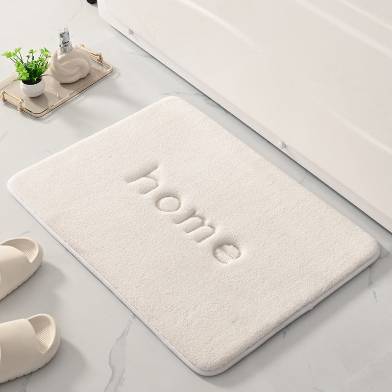 Plüsch Badezimmerteppich mit Home Design Karnz