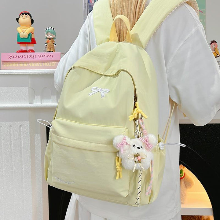 Lässiger Rucksack mit Schleifenverzierung