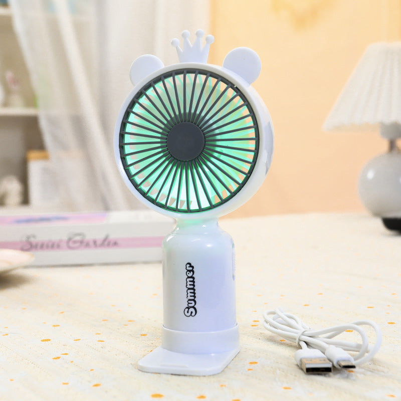 Damen Tragbarer LED-Handventilator im kreativen Tierdesign Karnz