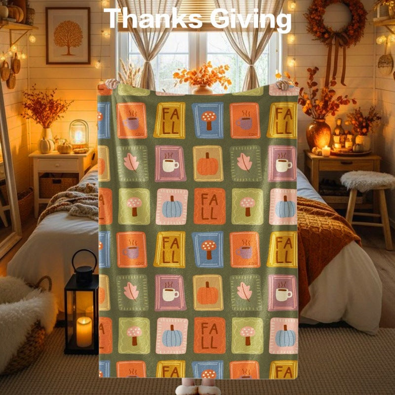 Thanksgiving-Themen Kuscheldecke