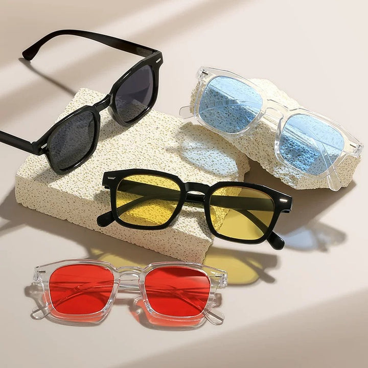Trendige UV-Schutz-Quadratische Sonnenbrille Karnz