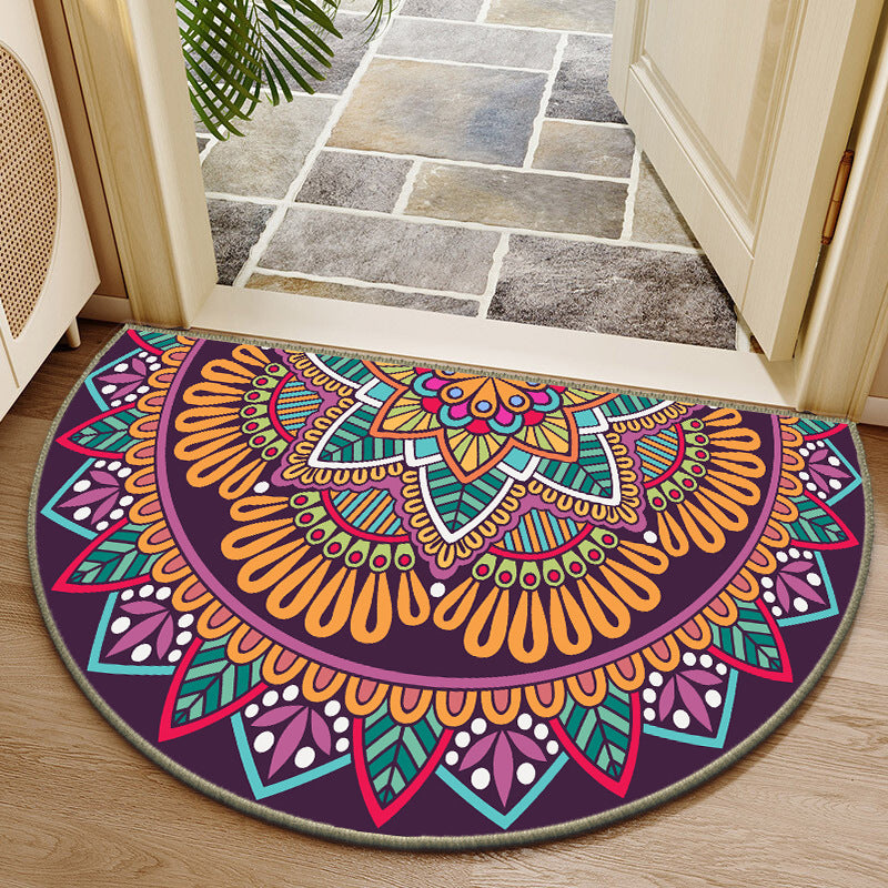 Elegante runde Blumendesign-Innenmatte Karnz
