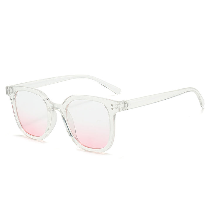 Übergröße Transparente Pinke Farbverlauf Sonnenbrille