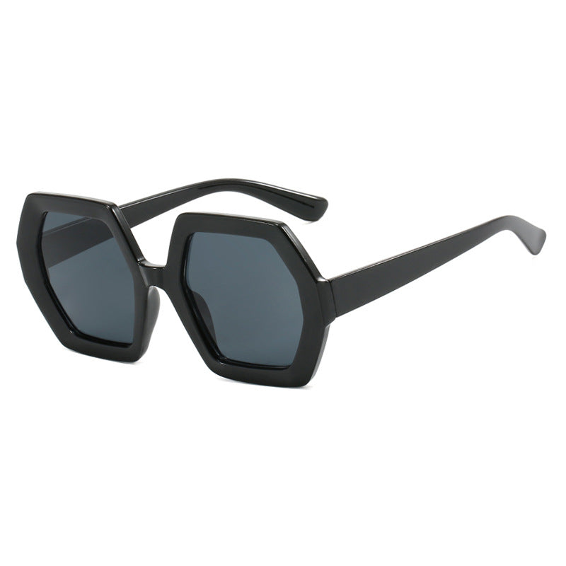 Damen innovative hexagonale Sonnenbrille Karnz