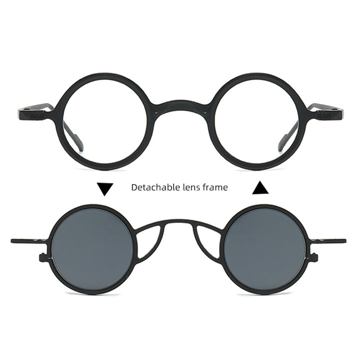 Modebewusste runde Sonnenbrille Karnz
