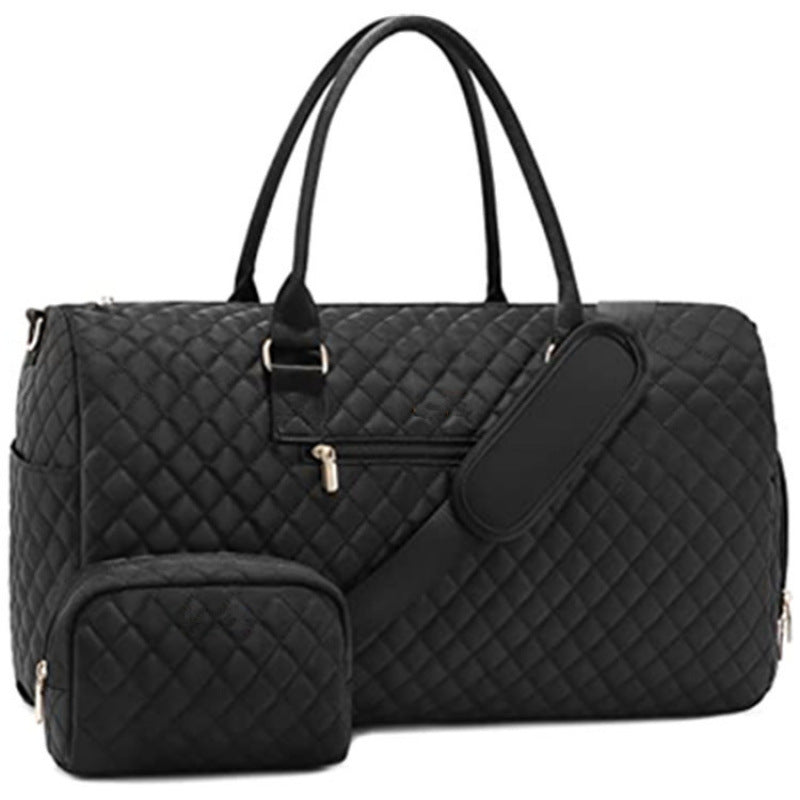 Quilted Weekender Duffle Bag Karnz