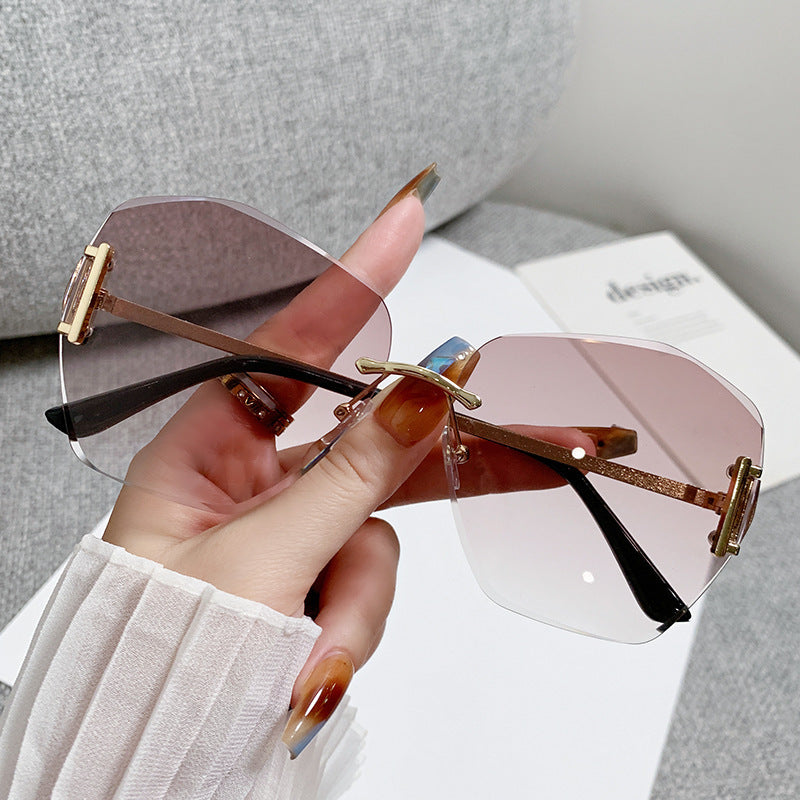 Damen futuristische Quadrat-Sonnenbrille Karnz