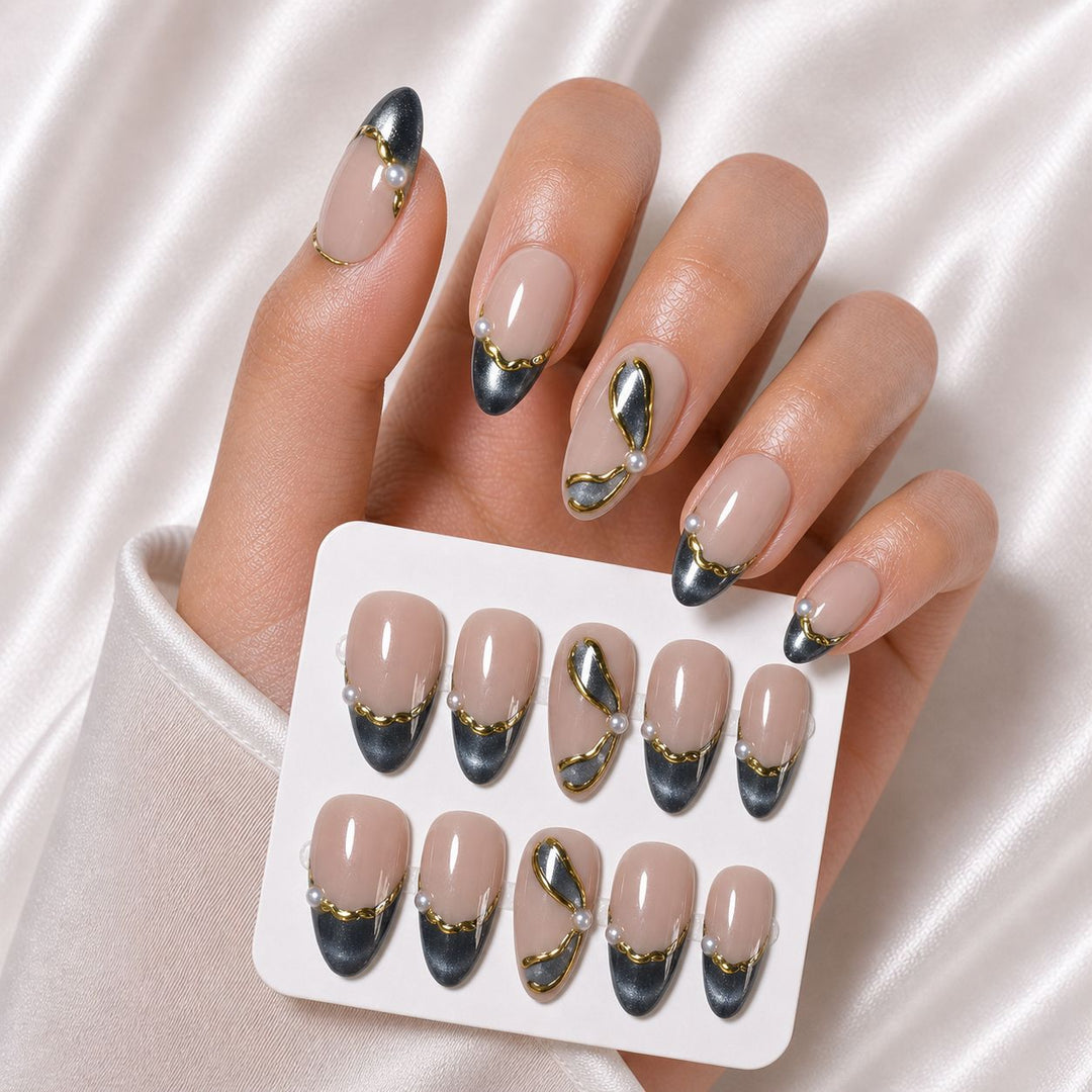Elegantes Press-On Nagelset Karnz